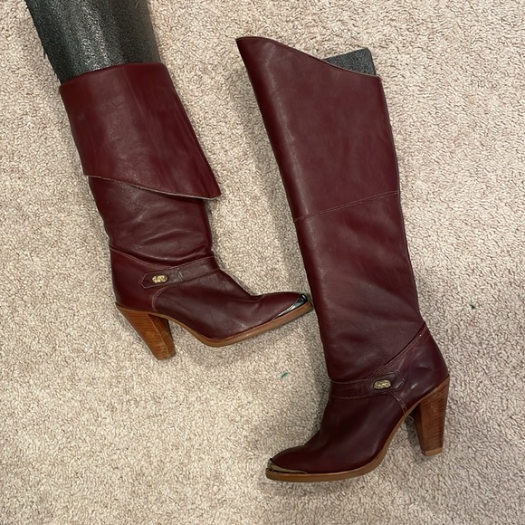 70’s vintage knee high foldover Dingo boots Size 5.5 - Picture 1 of 16